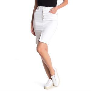 Joe’s Jeans White Malka High Rise Pencil Skirt